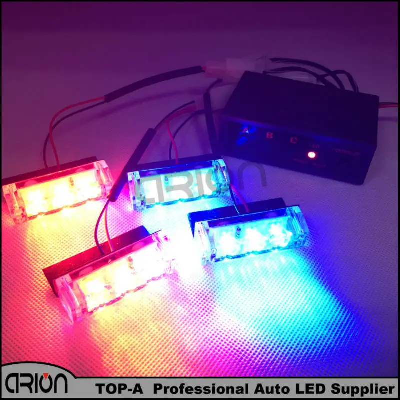 CIRON 4x3 12 LEDs Flash Emergency Strobe Light 12V LED Car Front Grille Deck Strobe Styling 3 Mode Police Dash Lights Red&Blue
CIRON 4x3 12 LEDs Flash Emergency Strobe Light 12V LED Car Front Grille Deck Strobe Styling 3 Mode Police Dash Lights Red&Blue