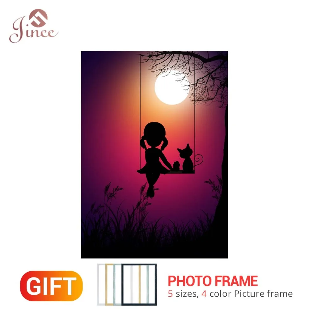 5D DIY Diamond Embroidery Full Square Diamond Painting Cross Stitch Sunset Girl Cat Pictures Of Rhinestones Mosaic Decoration
5D DIY Diamond Embroidery Full Square Diamond Painting Cross Stitch Sunset Girl Cat Pictures Of Rhinestones Mosaic Decoration