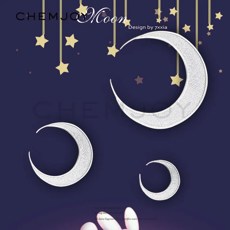 Sew on Applique Silver Moon Embroidery Patch Iron on Patches for Clothing Jacket Coat Bag DIY Clothes Stickers Fabric Parches
Sew on Applique Silver Moon Embroidery Patch Iron on Patches for Clothing Jacket Coat Bag DIY Clothes Stickers Fabric Parches