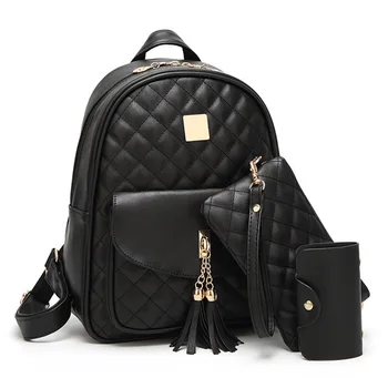 3 Sets School Bags For Teenage Girls New 2019 Women Backpack PU Leather Ladies Shoulder Bags Book Bag Black Backpacks Bagpack
3 Sets School Bags For Teenage Girls New 2019 Women Backpack PU Leather Ladies Shoulder Bags Book Bag Black Backpacks Bagpack