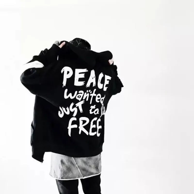 2018 brand Autumn Men Women Men Hip Hop leisure printing jacket Fashion Headwear Sweatshirts Peace Hoodie Black White coat
2018 brand Autumn Men Women Men Hip Hop leisure printing jacket Fashion Headwear Sweatshirts Peace Hoodie Black White coat