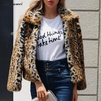 2018 Winter Women Plus Size Leopard Fur Coat Women Vintage Elegant Artificial Fur Jacket Fashion Warm Outwear Casaco De Pele
2018 Winter Women Plus Size Leopard Fur Coat Women Vintage Elegant Artificial Fur Jacket Fashion Warm Outwear Casaco De Pele
