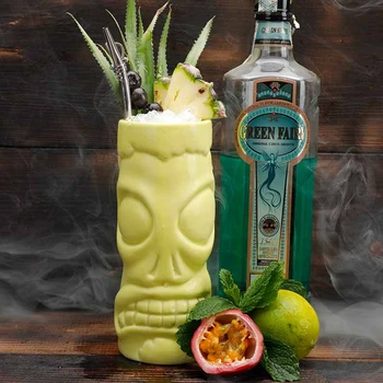 Hawaii Cocktail Cup Beer Beverage Mug Wine Mug Ceramic Great For Cocktail Drink Mask Tiki Mug 470ml Wine Accessories
Hawaii Cocktail Cup Beer Beverage Mug Wine Mug Ceramic Great For Cocktail Drink Mask Tiki Mug 470ml Wine Accessories