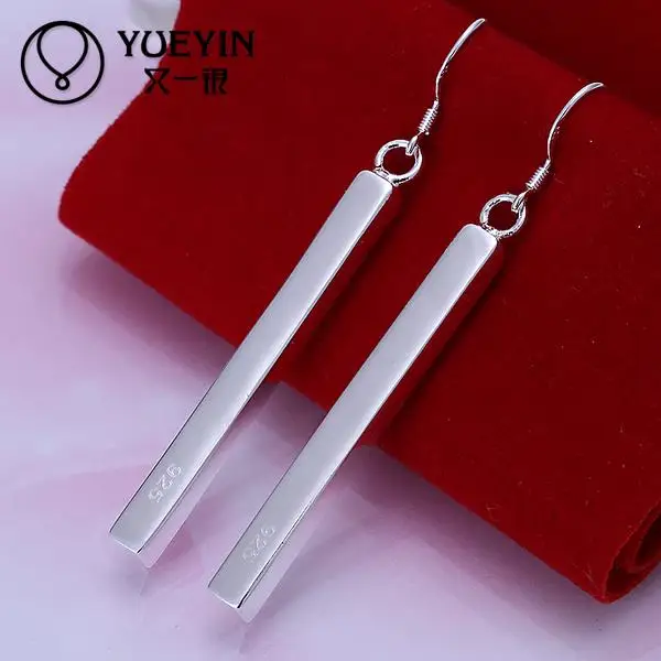 Wholesale silver plated Dangle earrings for women wedding jewelry Long Earrings minimalistic cluaise big stone
Wholesale silver plated Dangle earrings for women wedding jewelry Long Earrings minimalistic cluaise big stone