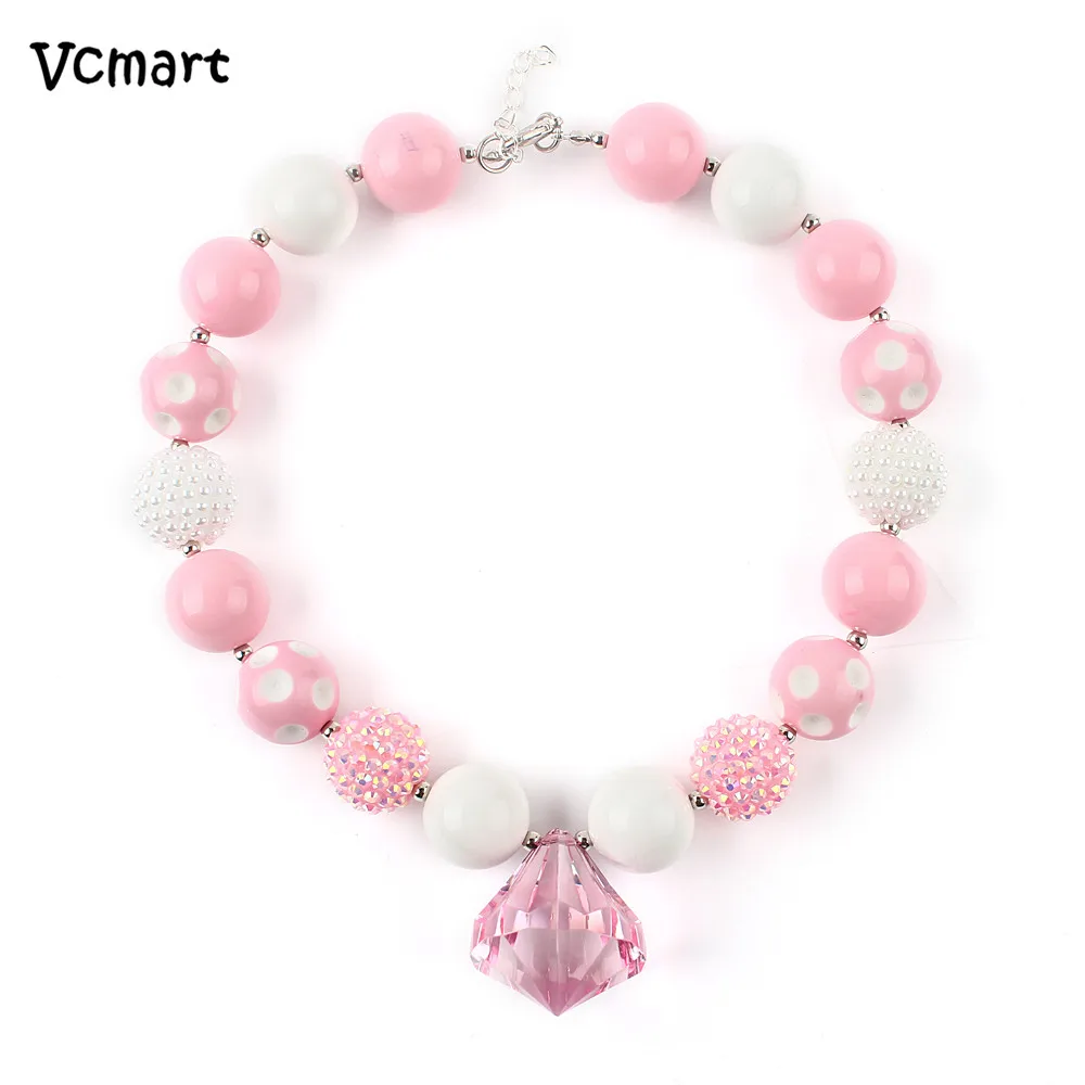 Vcmart 2pcs Lovely Pink Beads Necklace for Baby Kids Girl Chunky Bubblegum Beaded Necklace Kids Jewelry Wholesale
Vcmart 2pcs Lovely Pink Beads Necklace for Baby Kids Girl Chunky Bubblegum Beaded Necklace Kids Jewelry Wholesale