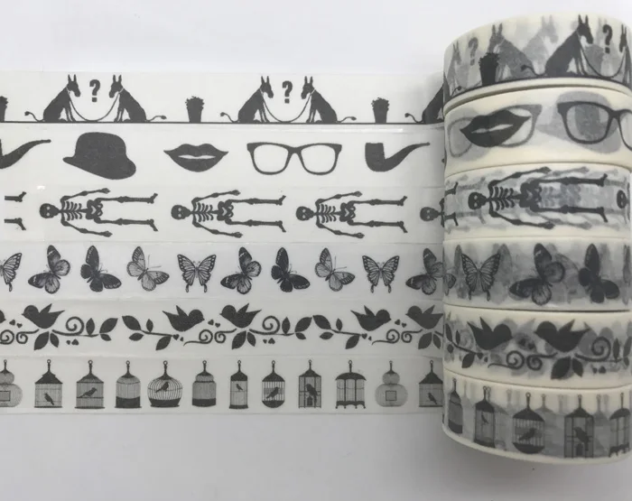 Japanese jiataihe Washi Tape Black Decorative Tape Scrapbook Paper Masking Sticker Set Photo Album Washi Tape Set
Japanese jiataihe Washi Tape Black Decorative Tape Scrapbook Paper Masking Sticker Set Photo Album Washi Tape Set