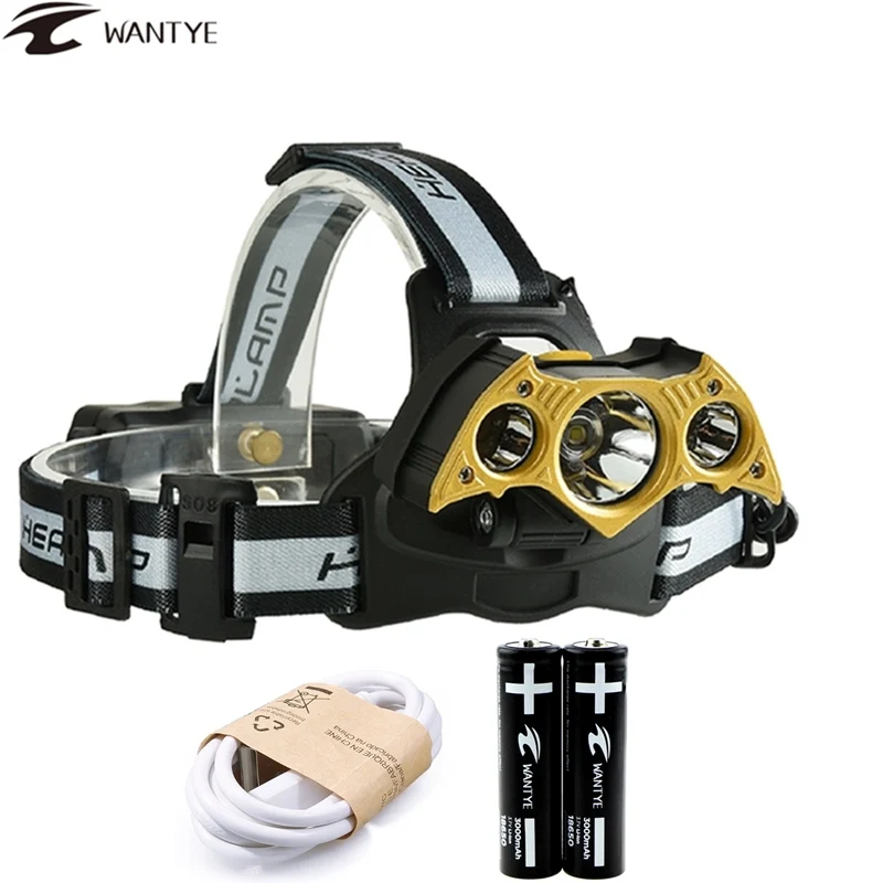 USB LED Head lamp Rechargeable 10000Lm T6+2XPE Headlight Flashlight Torch Light 18650 Outdoor Lanterna 4 Mode
USB LED Head lamp Rechargeable 10000Lm T6+2XPE Headlight Flashlight Torch Light 18650 Outdoor Lanterna 4 Mode