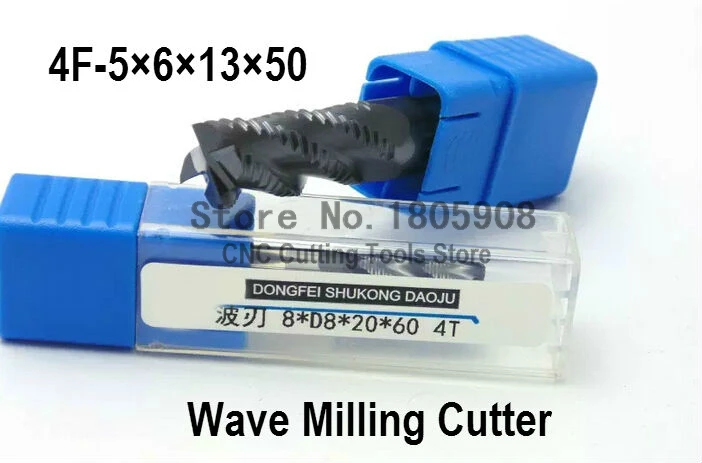 Wave Carbide Milling Cutter 4F-5.0MM,5.0*6*13*50MM alloy Rough milling cutter,CNC milling machine, CNC milling tools, Nc tool
Wave Carbide Milling Cutter 4F-5.0MM,5.0*6*13*50MM alloy Rough milling cutter,CNC milling machine, CNC milling tools, Nc tool