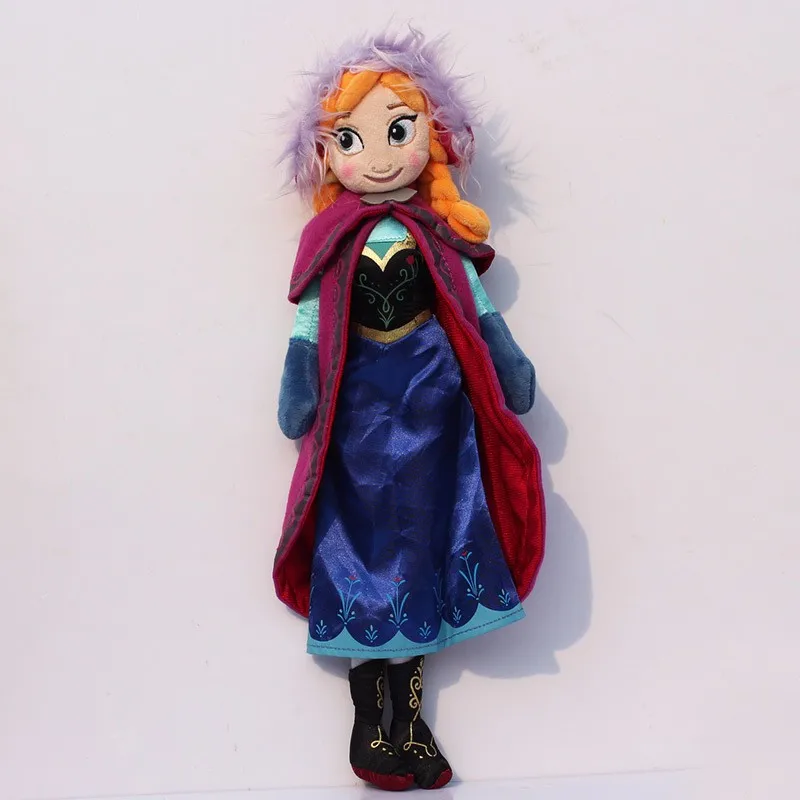 1pcs 50cm Princess Elsa & Anna Plush Doll Toys Elsa Plush Anna Plush Toy Doll Soft Stuffed Toys Brinquedos Gifts for Kids Girls 12