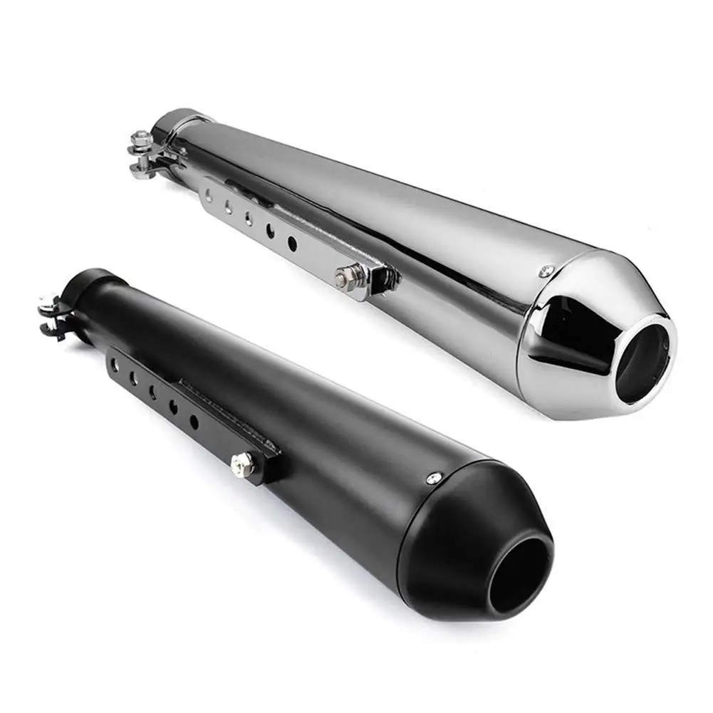 Universal 39-46mm Motorcycle Muffler Exhaust Retro Vertical Back Pressure Case For Harley GY6 CBR CBR125 CBR250
Universal 39-46mm Motorcycle Muffler Exhaust Retro Vertical Back Pressure Case For Harley GY6 CBR CBR125 CBR250