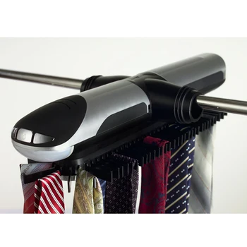 Batteries Operated Automatic Tie Rack with LED Light Holds 72 ties & 8 belts Tie Hanger
Batteries Operated Automatic Tie Rack with LED Light Holds 72 ties & 8 belts Tie Hanger