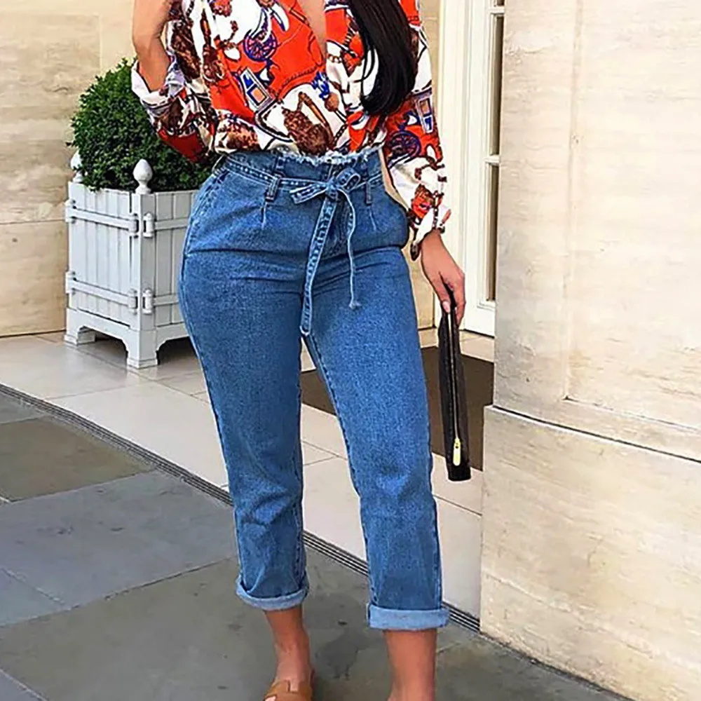 Plus Size 2018 Womens Fashion Female Denim Strech Blue Skinny Jeans Pants Belt Trousers High Waist Trousers
Plus Size 2018 Womens Fashion Female Denim Strech Blue Skinny Jeans Pants Belt Trousers High Waist Trousers