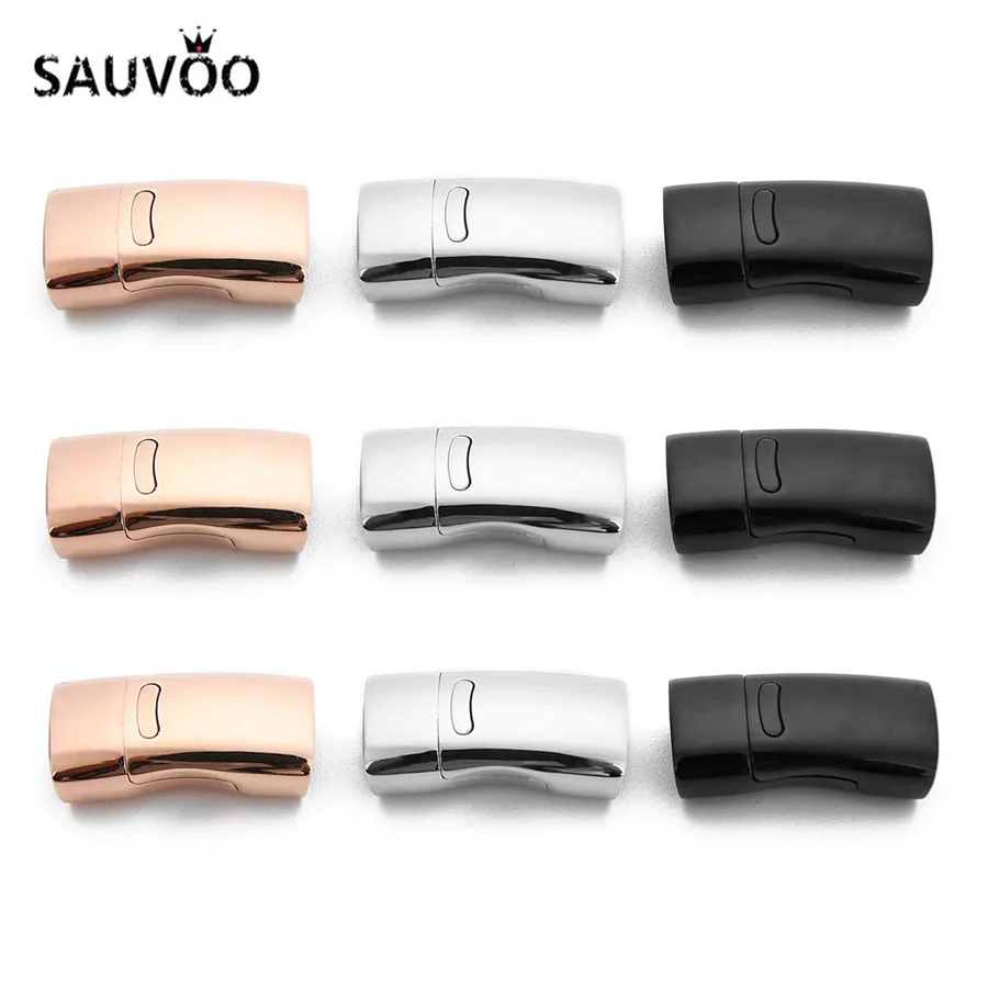 SAUVOO 1Pcs/lot 10x5mm Stainless Steel Rectangle Magnetic Clasp Gold Color Connectors Charm Magnet Buckle For Leather Bracelets
SAUVOO 1Pcs/lot 10x5mm Stainless Steel Rectangle Magnetic Clasp Gold Color Connectors Charm Magnet Buckle For Leather Bracelets