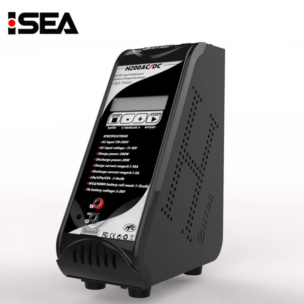 HTRC H200 AC/DC 200W 10A Vertical LCD Display USB RC Lipo Balance Charger/Discharger For Lilon/LiPo/LiFe LiHV/NiMH/NiCd Battery
HTRC H200 AC/DC 200W 10A Vertical LCD Display USB RC Lipo Balance Charger/Discharger For Lilon/LiPo/LiFe LiHV/NiMH/NiCd Battery