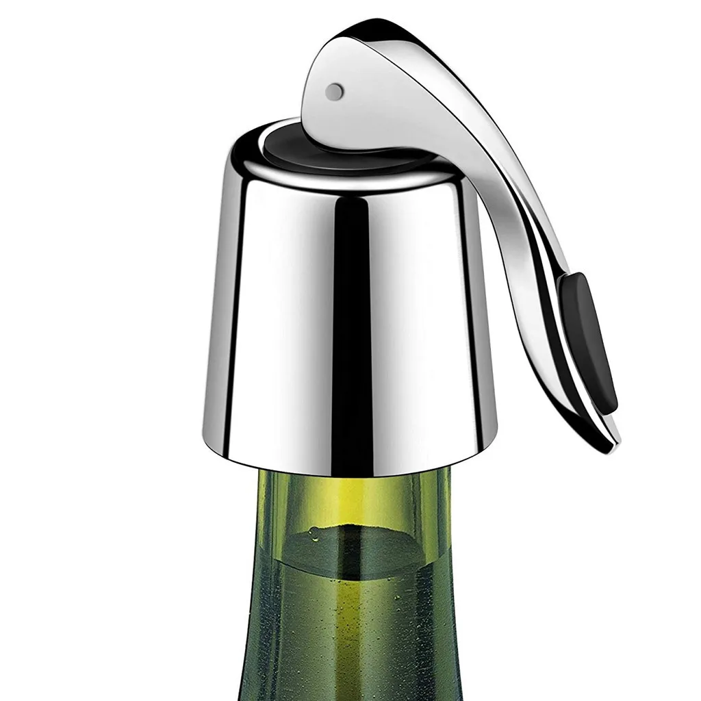 Stainless Steel Wine Bottle Plug Drink Bottle Stopper Reusable Wine Saver Cover Kitchen Barware Bar Tools
Stainless Steel Wine Bottle Plug Drink Bottle Stopper Reusable Wine Saver Cover Kitchen Barware Bar Tools