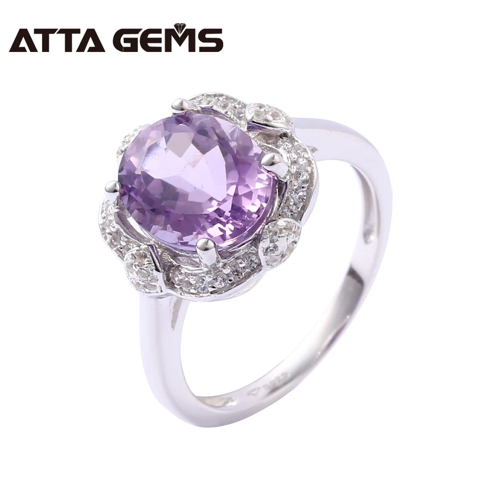 Natural Amethyst Sterling Silver Ring Women Party Jewelry 2.8 Carats Natural Crystal February Birthstone Design Popular Style
Natural Amethyst Sterling Silver Ring Women Party Jewelry 2.8 Carats Natural Crystal February Birthstone Design Popular Style