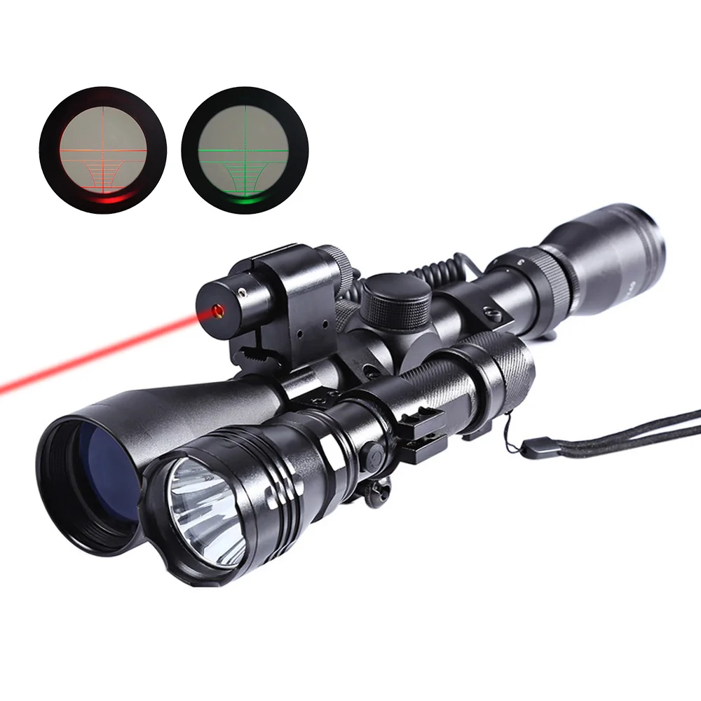 3-9x40 3 in 1 Scope 20mm Dovetail + Laser Sight + Flashlight Tactical Riflescope For Hunting Airsoft Rifle Gun Sinper
3-9x40 3 in 1 Scope 20mm Dovetail + Laser Sight + Flashlight Tactical Riflescope For Hunting Airsoft Rifle Gun Sinper