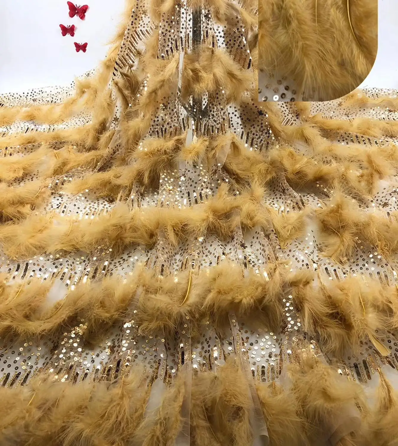 Top grade feather lace fabric african lace fabric 2019 high quality wedding dress lace evening/show dress lace fabric
Top grade feather lace fabric african lace fabric 2019 high quality wedding dress lace evening/show dress lace fabric