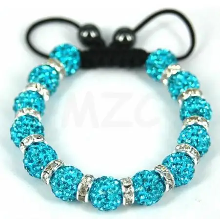 Fasion!Free Shipping! 13 Bead 10mm micro pave CZ Disco Ball Beads BWS Spacer crystal Bracelet.
Fasion!Free Shipping! 13 Bead 10mm micro pave CZ Disco Ball Beads BWS Spacer crystal Bracelet.