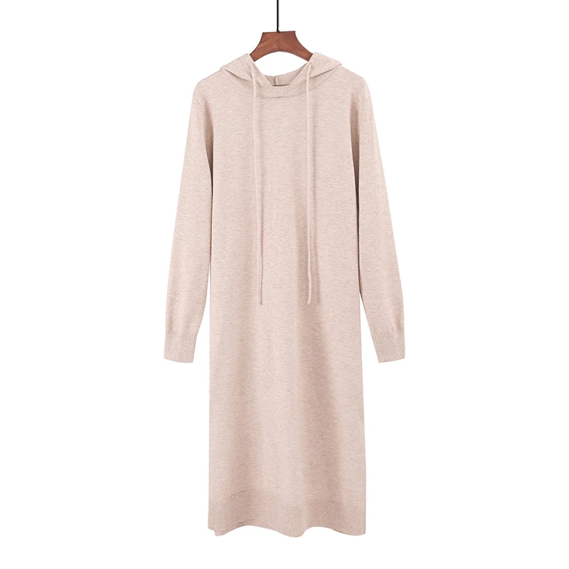 2019 New Warm Casual Hooded Dress Women Straight knitt Sweater Dress Autumn Winter Loose Long Thick Female Oversize Dress NO785
2019 New Warm Casual Hooded Dress Women Straight knitt Sweater Dress Autumn Winter Loose Long Thick Female Oversize Dress NO785