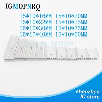 100PCS 15 x 10 x 16/20/22/25/30/35/40/50mm aluminum radiator U-TO-220 for transistors, TO220 for aluminum, TO220 for radiators
100PCS 15 x 10 x 16/20/22/25/30/35/40/50mm aluminum radiator U-TO-220 for transistors, TO220 for aluminum, TO220 for radiators