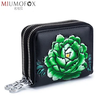2020 RFID Blocking Card Holder Double Zippe Cards Wallet Rose Printing Coin Purse Women Large Capacity Business Credit Card Case
2020 RFID Blocking Card Holder Double Zippe Cards Wallet Rose Printing Coin Purse Women Large Capacity Business Credit Card Case