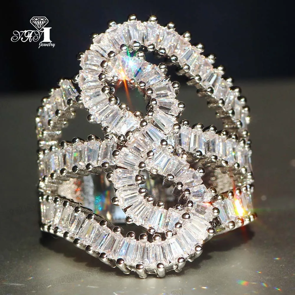YaYI Jewelry Princess Cut 19 CT White Zircon Silver Color Engagement Rings wedding Heart Rings Girls Party ring Gifts 957
YaYI Jewelry Princess Cut 19 CT White Zircon Silver Color Engagement Rings wedding Heart Rings Girls Party ring Gifts 957