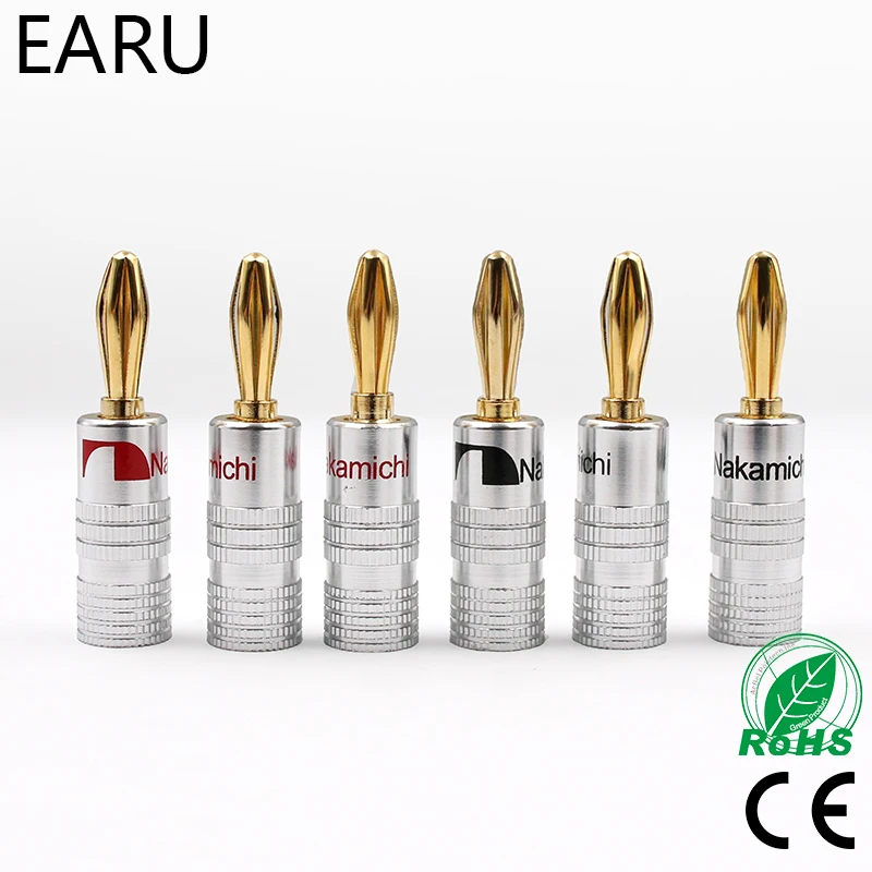 100pcs GD Amp Nakamichi Speaker Banana plug connectors 24K Gold Speaker Banana Plugs For Video Speaker Connector Black Red Color
100pcs GD Amp Nakamichi Speaker Banana plug connectors 24K Gold Speaker Banana Plugs For Video Speaker Connector Black Red Color