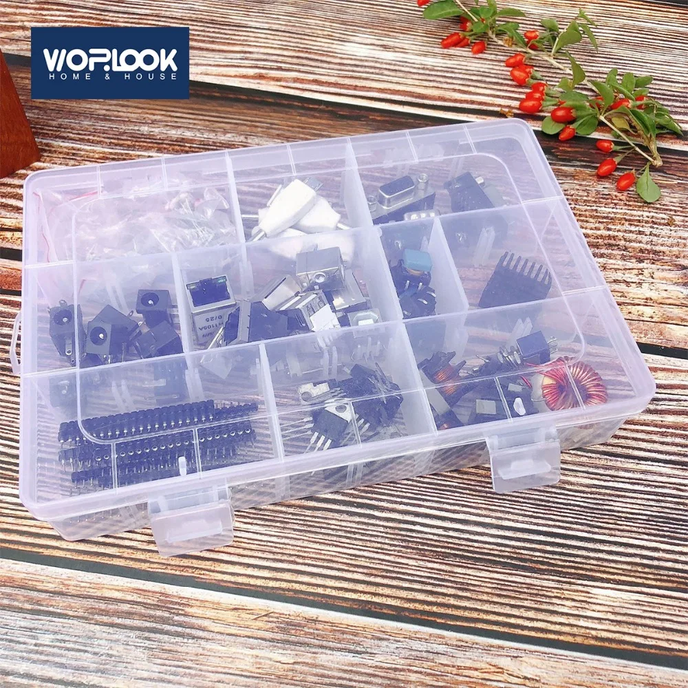 24 Grid Transparent Pastry Tips Finishing Hardware Electronic Parts Jewelry Storage Box Detachable Large Organizer Cosmetic Rack
24 Grid Transparent Pastry Tips Finishing Hardware Electronic Parts Jewelry Storage Box Detachable Large Organizer Cosmetic Rack