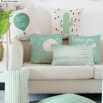 Nordic Style Decoration Green Cushion Cover Simple Text Happy Popsicle Little Star Cactus Big Fish Cartoon Pillow Case For Home
Nordic Style Decoration Green Cushion Cover Simple Text Happy Popsicle Little Star Cactus Big Fish Cartoon Pillow Case For Home