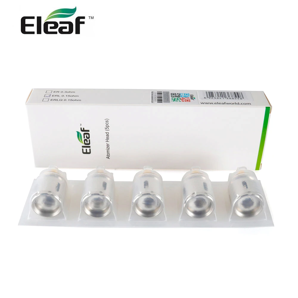 5Pcs/lot Original Eleaf ERL Coil 0.15ohm Head Replacement Coil Head 150W for Atomizer& Tank vaporizer Electronic Cigarette
5Pcs/lot Original Eleaf ERL Coil 0.15ohm Head Replacement Coil Head 150W for Atomizer& Tank vaporizer Electronic Cigarette
