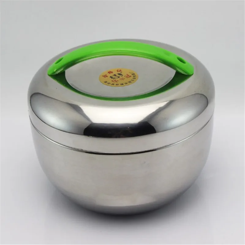 1000ML Double Wall Stainless Steel apple Silver Lunch Box Round Food Box with Handle Outdoor Food Container Dinnerware 800ml
1000ML Double Wall Stainless Steel apple Silver Lunch Box Round Food Box with Handle Outdoor Food Container Dinnerware 800ml