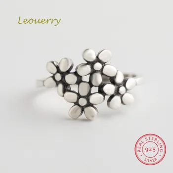 Leouerry 925 Sterling Silver Flower Rings Geometric Petal Texture Thai Silver Open Rings for Women Jewelry Gift
Leouerry 925 Sterling Silver Flower Rings Geometric Petal Texture Thai Silver Open Rings for Women Jewelry Gift