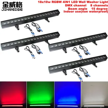 Free Shipping 4pcs/Lot 18x10w RGBW 4IN1 200W Indoor Led Stage DMX Dj Bar Wedding Wall Washer Light 15 Degree
Free Shipping 4pcs/Lot 18x10w RGBW 4IN1 200W Indoor Led Stage DMX Dj Bar Wedding Wall Washer Light 15 Degree