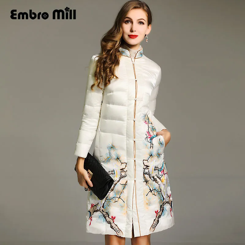 Royal embroidery flowers Down Jacket coat women winter flowers vintage lady floral loose White duck Down Parkas female M-XXL
Royal embroidery flowers Down Jacket coat women winter flowers vintage lady floral loose White duck Down Parkas female M-XXL