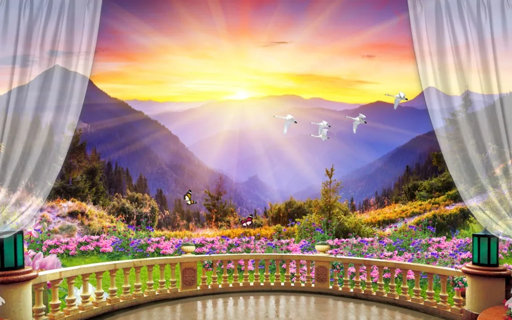 3D Curtain Balcony Sunset Scenery Modern Luxury 3D Curtains Drapes For Bedroom Living Room Office Hotel Cortinas
3D Curtain Balcony Sunset Scenery Modern Luxury 3D Curtains Drapes For Bedroom Living Room Office Hotel Cortinas
