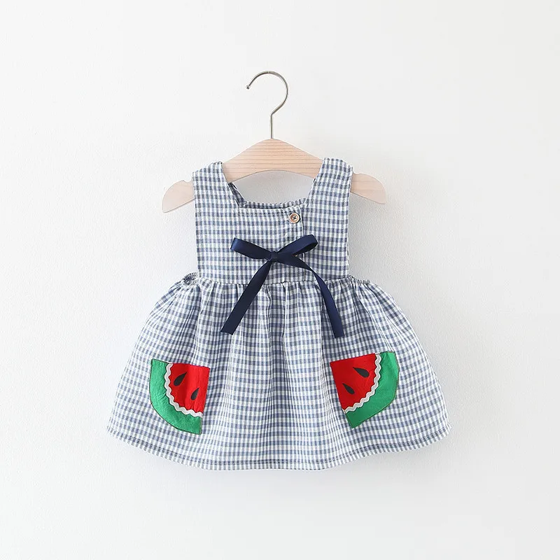 2019 Summer Cotton Baby Girls Plaid Watermelone Sleeveless Cute Sundress Kids Princess Party Beach Dress vestido infantil
2019 Summer Cotton Baby Girls Plaid Watermelone Sleeveless Cute Sundress Kids Princess Party Beach Dress vestido infantil