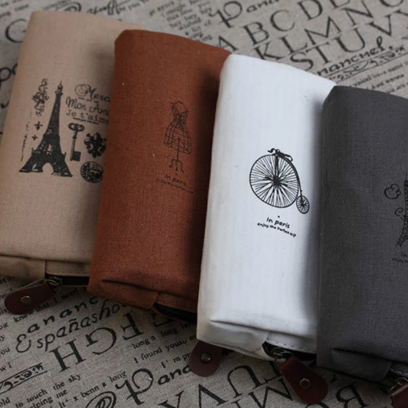1Pc Retro Tower Printed Canvas Pencil Bag Pen Case Coin Pouch Zipper Bag Purse Paris tower pen holder stationery
1Pc Retro Tower Printed Canvas Pencil Bag Pen Case Coin Pouch Zipper Bag Purse Paris tower pen holder stationery