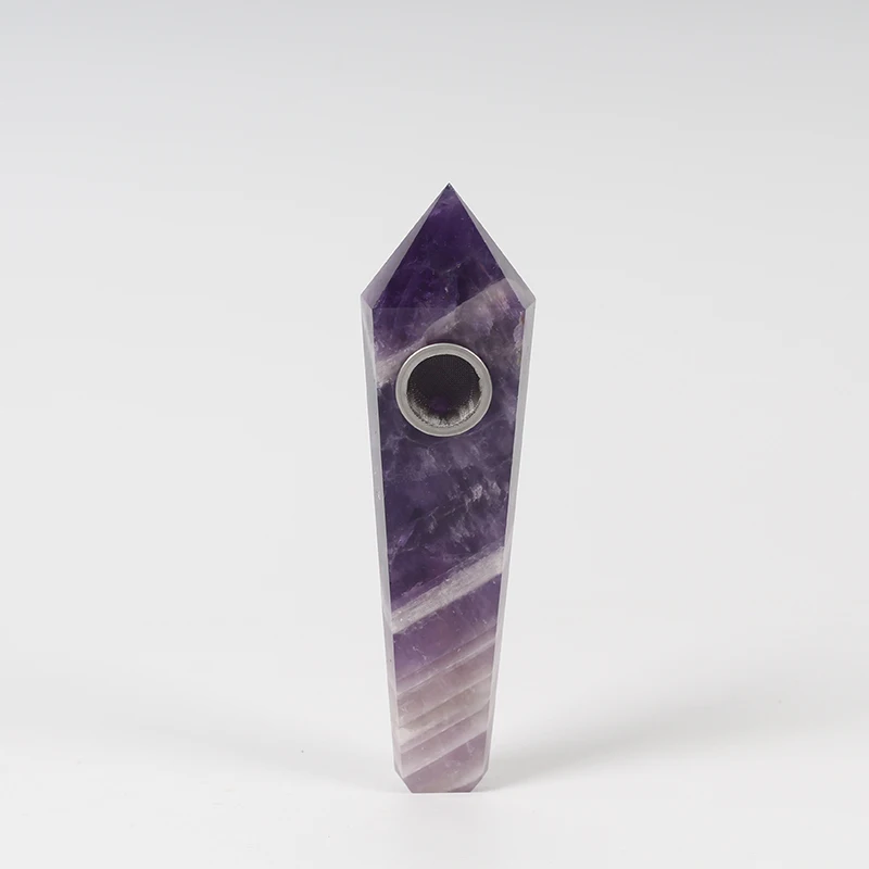 Drop Shipping Natural dream Amethyst Crystal Smoking Pipe + strainer quartz stone healing wand Free Shipping
Drop Shipping Natural dream Amethyst Crystal Smoking Pipe + strainer quartz stone healing wand Free Shipping