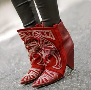 Abesire 2019 Girls Pointed Toe Embroidery Dress Runway Shoes Women Slip-on Spike High Heels Ankle Boots Ladies Sheepskin Shoes
Abesire 2019 Girls Pointed Toe Embroidery Dress Runway Shoes Women Slip-on Spike High Heels Ankle Boots Ladies Sheepskin Shoes