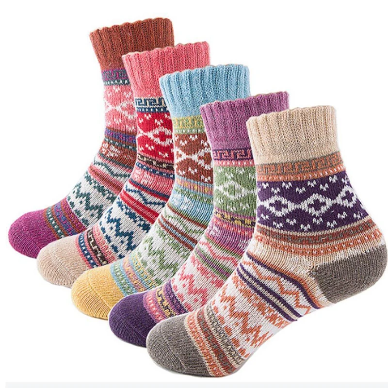 Retro Winter Autumn Thicken Wool Socks Thermal Ethnic Tube High Soft Warm Cashmere Soft Assorted Colors Women Xmas Socks 8C1780
Retro Winter Autumn Thicken Wool Socks Thermal Ethnic Tube High Soft Warm Cashmere Soft Assorted Colors Women Xmas Socks 8C1780