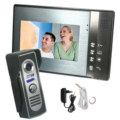 Home 7" Color TFT LCD Monitor Video Door phone Doorbell Intercom System Kit IR Waterproof Camera with 5M Cable
Home 7" Color TFT LCD Monitor Video Door phone Doorbell Intercom System Kit IR Waterproof Camera with 5M Cable