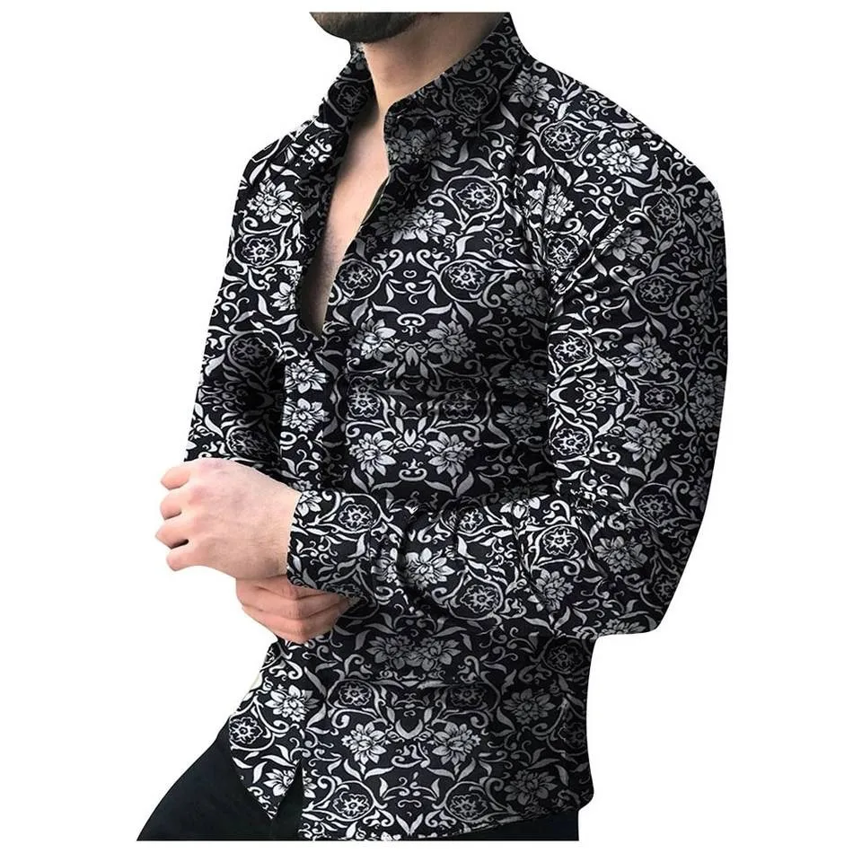 New Men Fashion Casual Long Sleeved Printed shirt Slim Fit Male Social Dress Shirt Brand Men Clothing Soft Comfortable clothes
New Men Fashion Casual Long Sleeved Printed shirt Slim Fit Male Social Dress Shirt Brand Men Clothing Soft Comfortable clothes