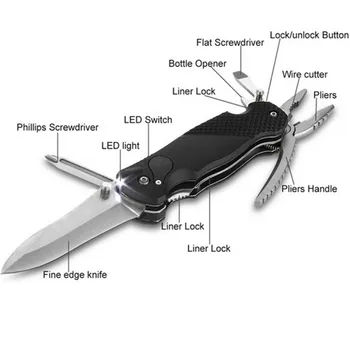 DANIU New Hand Multitool-wrench Jaw Screwdriver Pliers Knife Bottle Opener Tools Survival Gear For Travel Stainless steel
DANIU New Hand Multitool-wrench Jaw Screwdriver Pliers Knife Bottle Opener Tools Survival Gear For Travel Stainless steel