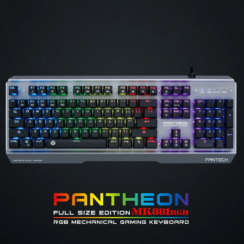 New Hot Mechanical Gaming Keyboard 104 Keys Waterproof LED RGB USB Interface Aluminum Alloy
New Hot Mechanical Gaming Keyboard 104 Keys Waterproof LED RGB USB Interface Aluminum Alloy