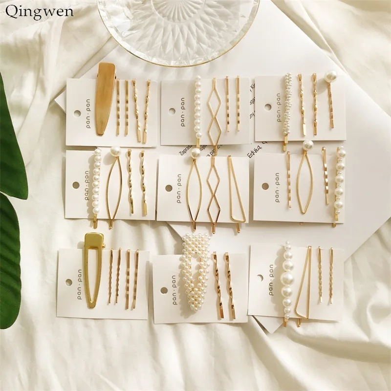 Qingwen New 3Pcs/Set Pearl Metal Hair Clip Hairband Comb Bobby Pin Barrette Hairpin Headdress Accessories Beauty Styling Tools
Qingwen New 3Pcs/Set Pearl Metal Hair Clip Hairband Comb Bobby Pin Barrette Hairpin Headdress Accessories Beauty Styling Tools