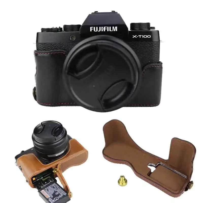 Black/Coffee/Brown PU Leather Camera Bag Bottom Case For Fujifilm XT100 X-T100 XT-100 Half Body Cover
Black/Coffee/Brown PU Leather Camera Bag Bottom Case For Fujifilm XT100 X-T100 XT-100 Half Body Cover
