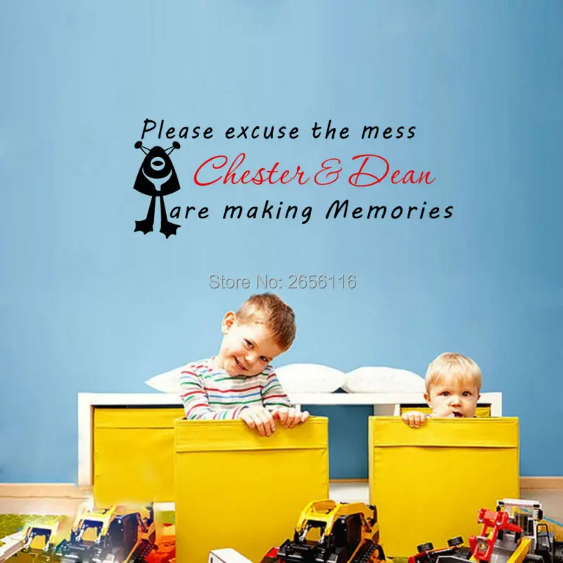 Personalized Boys Girls Name Friendship Wall Stickers Brothers Sisters Making Memories Kids Quotes Wall Decals Playroom Decor
Personalized Boys Girls Name Friendship Wall Stickers Brothers Sisters Making Memories Kids Quotes Wall Decals Playroom Decor