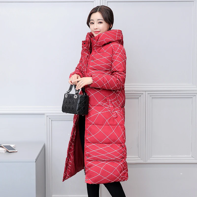 Cotton Long Knee Length Thicke Winter New Cotton Plus Size Korean Slim Coat Snow Wear Printing Women Hooded Warm Parkas MZ1738
Cotton Long Knee Length Thicke Winter New Cotton Plus Size Korean Slim Coat Snow Wear Printing Women Hooded Warm Parkas MZ1738