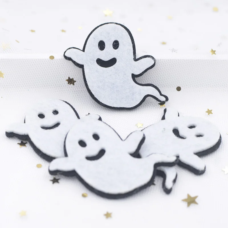 10Pcs Lovely Hallowmas Ghost Appliques Non-woven Fabric Padded Felt Patches for Halloween costumes Props Decor Accessories F79
10Pcs Lovely Hallowmas Ghost Appliques Non-woven Fabric Padded Felt Patches for Halloween costumes Props Decor Accessories F79